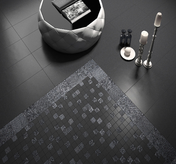 Grey Colour Large format floor tile for a modern home